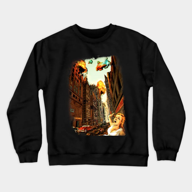 INVADERS! Crewneck Sweatshirt by lopescodesign